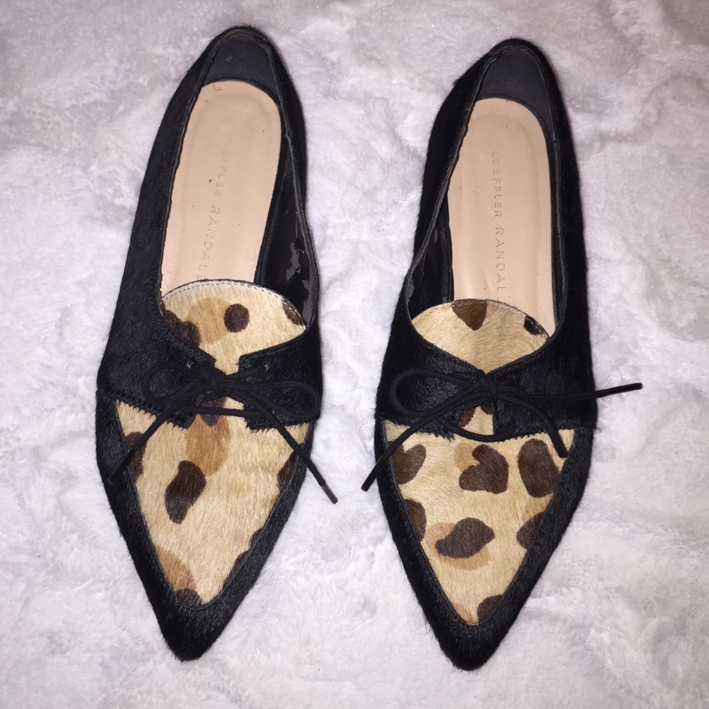 Loeffler Randall Beatriz Cheetah Oxfords 6.5 - Picture 2 of 8